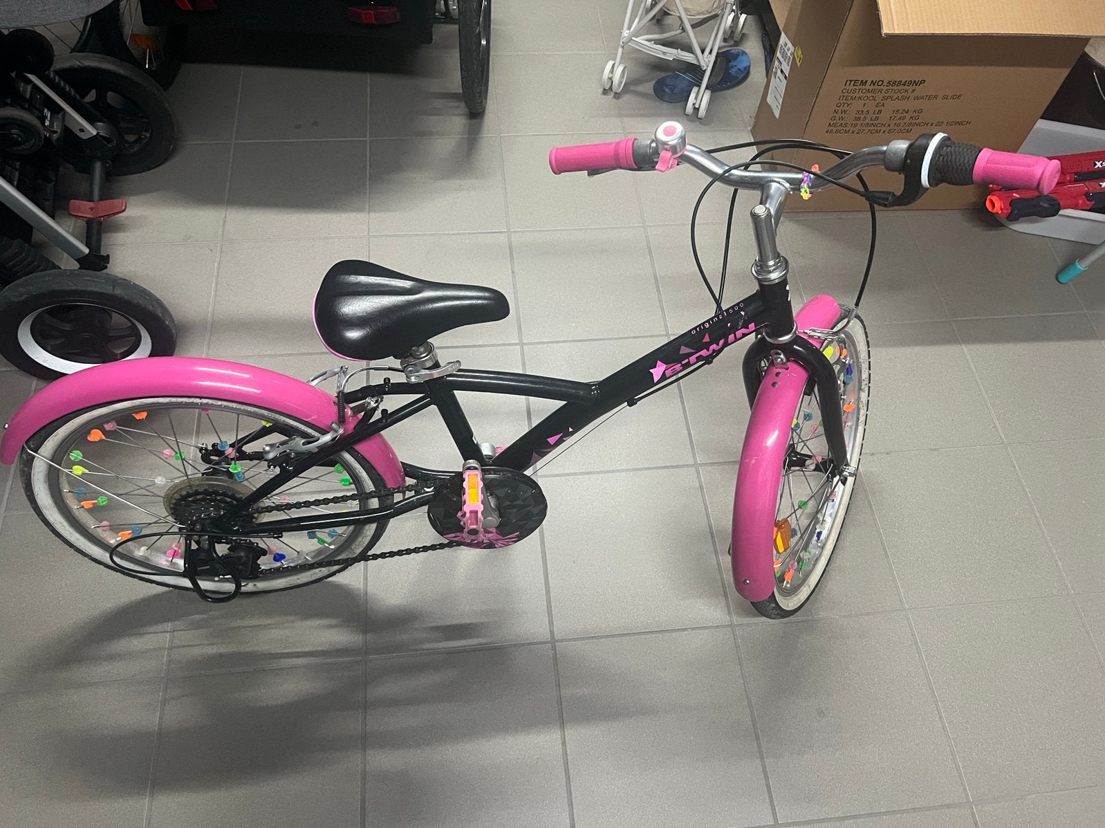 Velo VTC fille 20 pouces B’TWIN ORIGINAL 500, Vélos & Vélomoteurs, Vitesses, Frein sur jante, Utilisé, 20 pouces