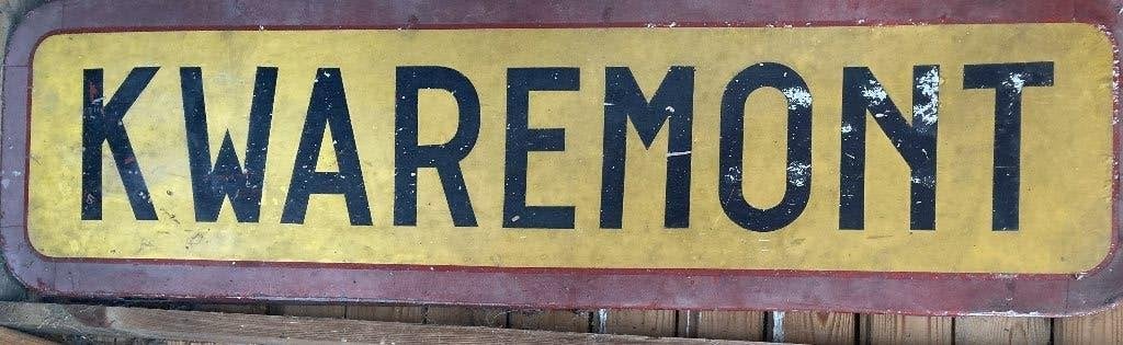 Gemeentebord Kwaremont, Ophalen