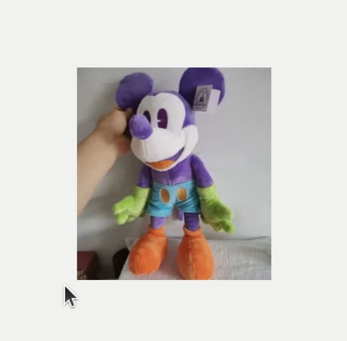 Disney pluche knuffel retro Mickey Mouse (43cm), Verzamelen, Ophalen of Verzenden, Mickey Mouse, Nieuw, Knuffel