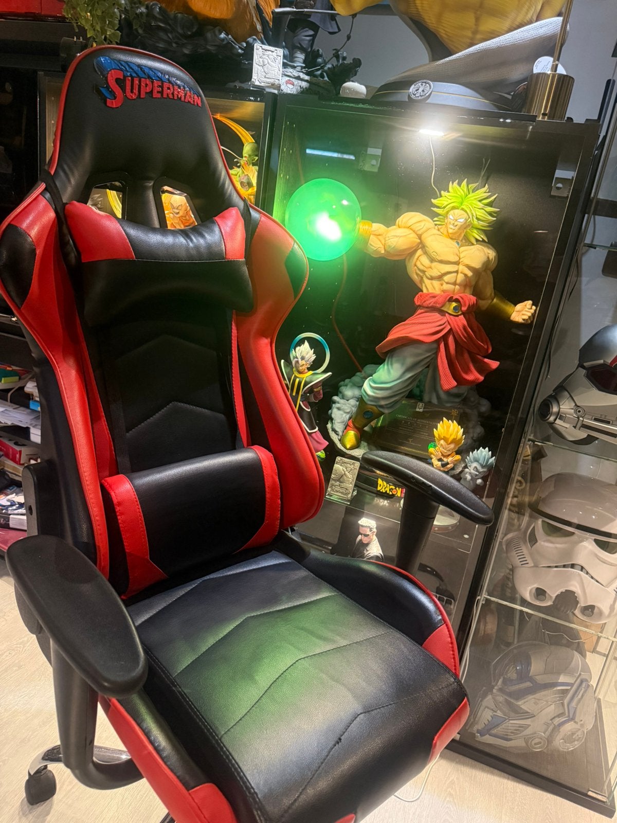 Chaise gaming, Rouge, Comme neuf, Chaise de bureau de gaming, Enlèvement