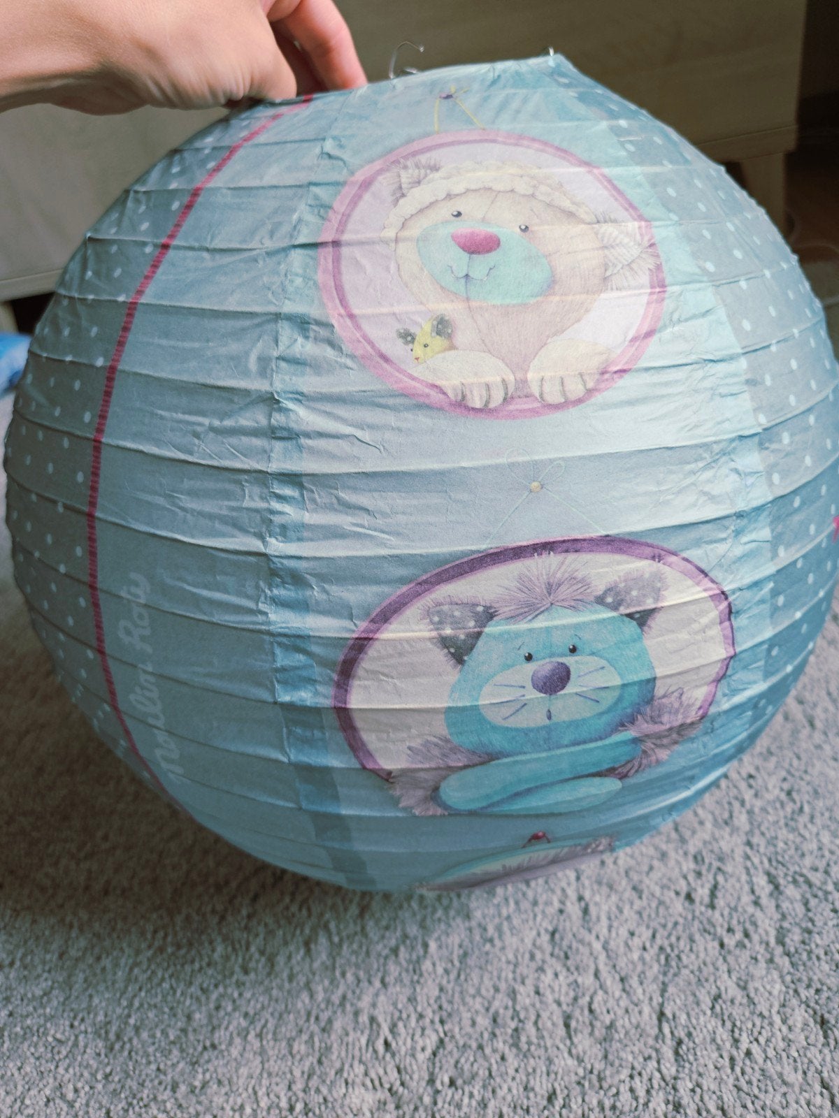 Lanterne globe en papier Les Pachats Moulin Roty, Enlèvement