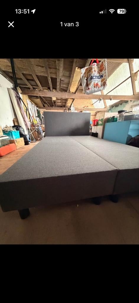 Boxspring twijfelaar, Huis en Inrichting, Ophalen, Twijfelaar