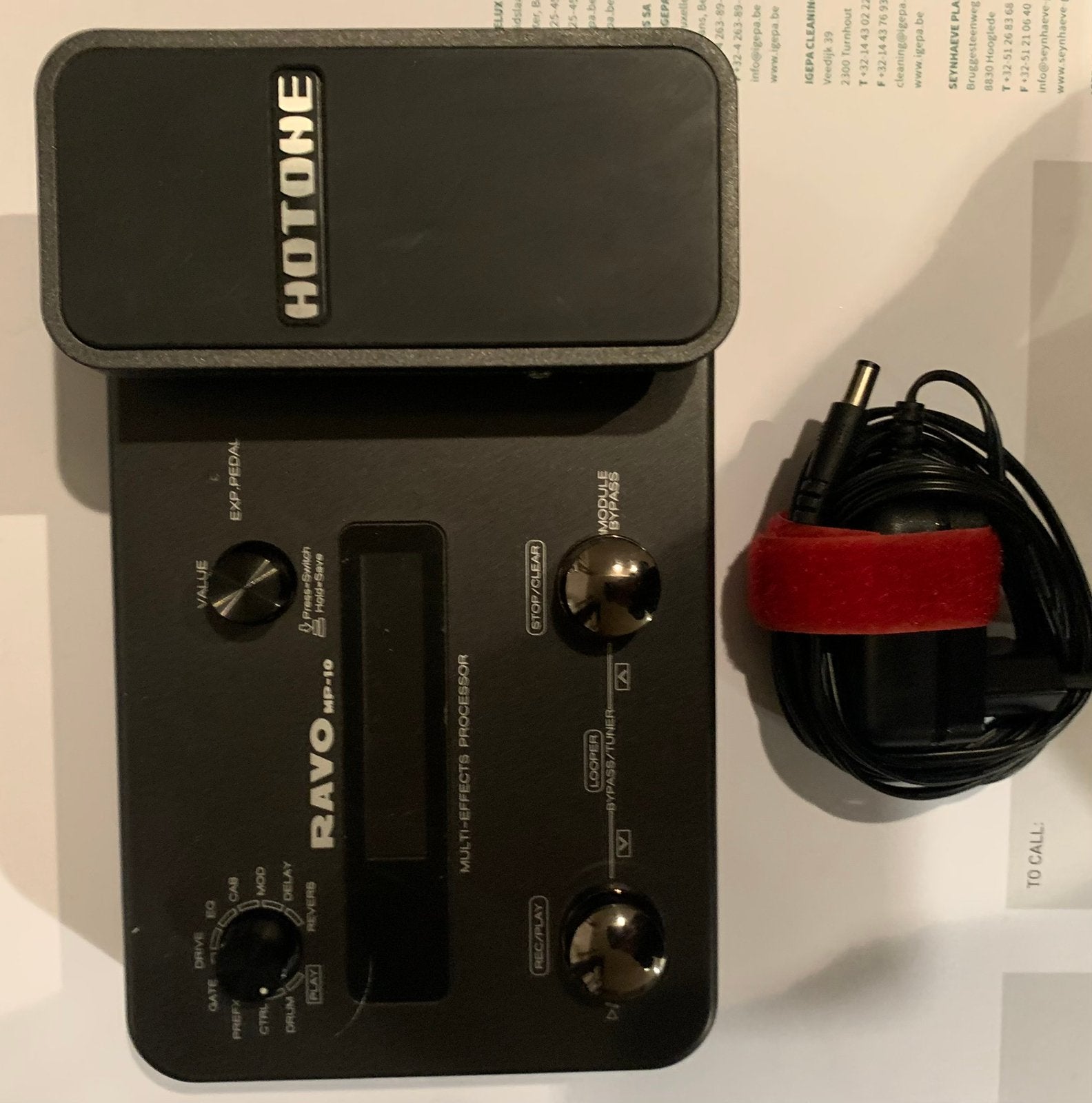 Multi-effectpedaal HOTONE RAVO MP10 voor gitaar., Muziek en Instrumenten, Ophalen, Zo goed als nieuw