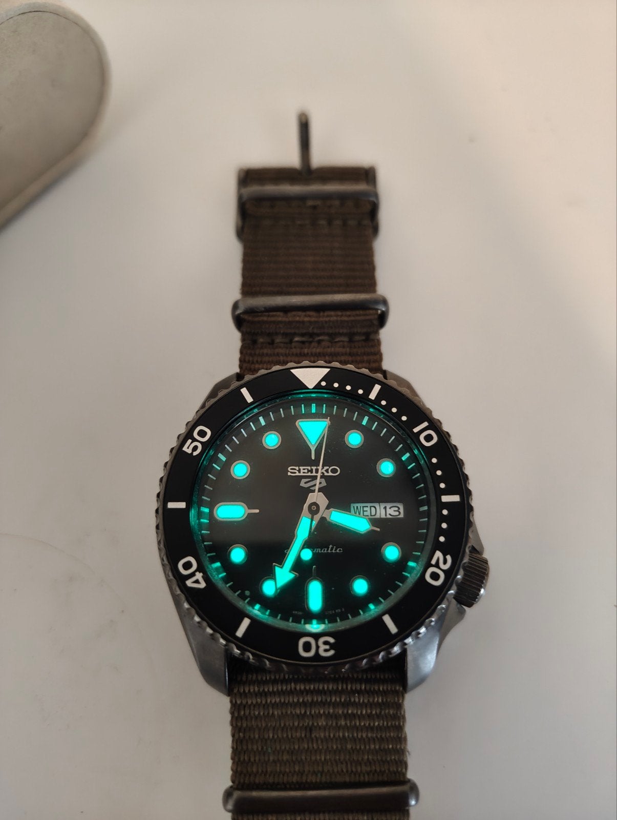 Seiko automatic, Handtassen en Accessoires, Horloges | Heren, Seiko, Staal, Verzenden, Polshorloge