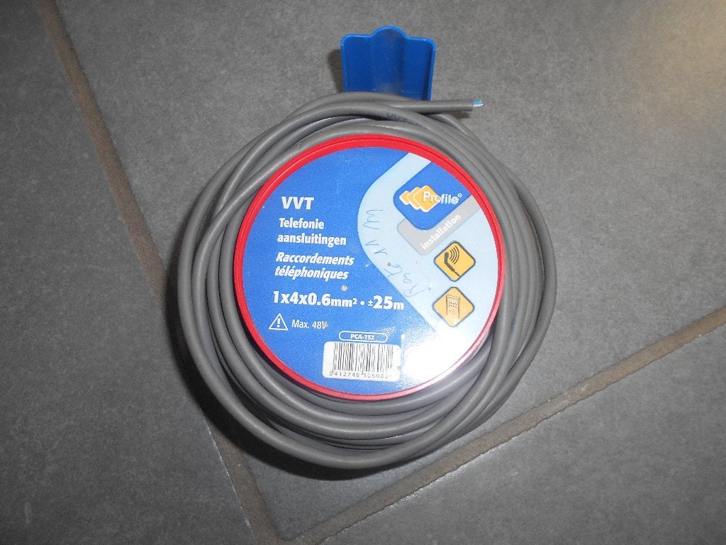 11 metres de cable telephone ,internet, Computers en Software, Pc- en Netwerkkabels, Ophalen of Verzenden