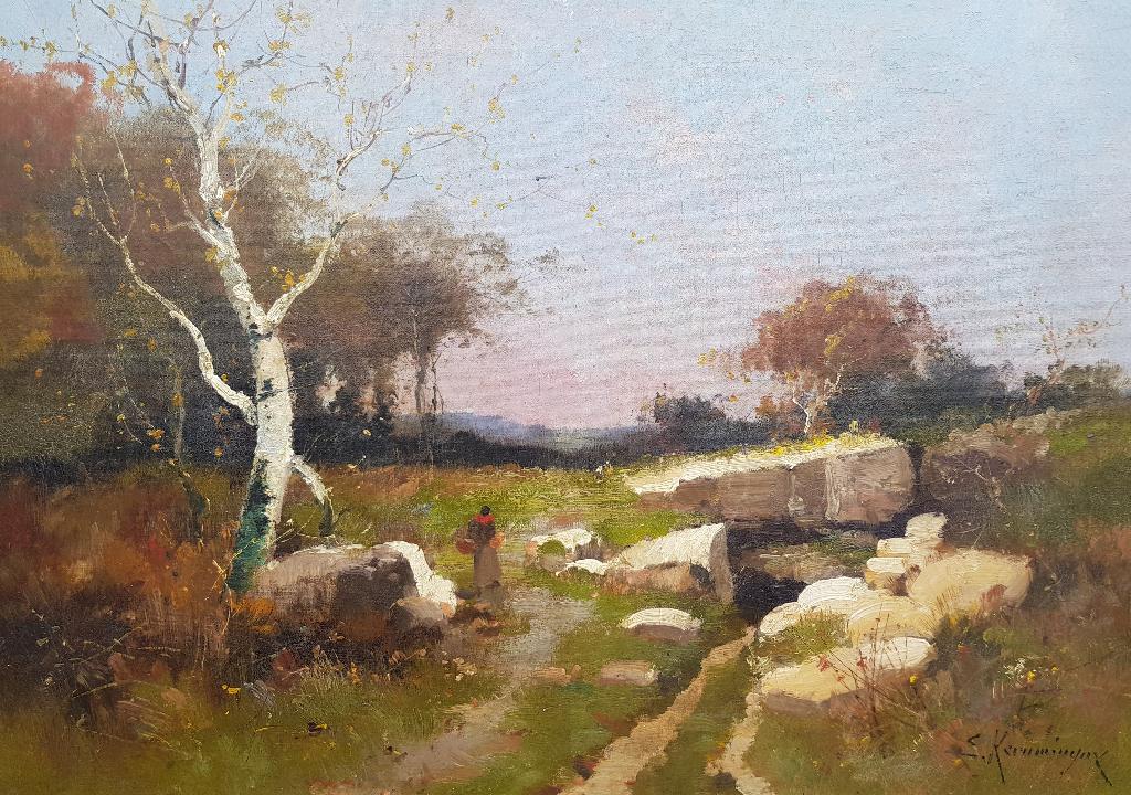 Grand tableau 1900 - GALIEN LALOUE - Très côté, Antiquités & Art, Envoi