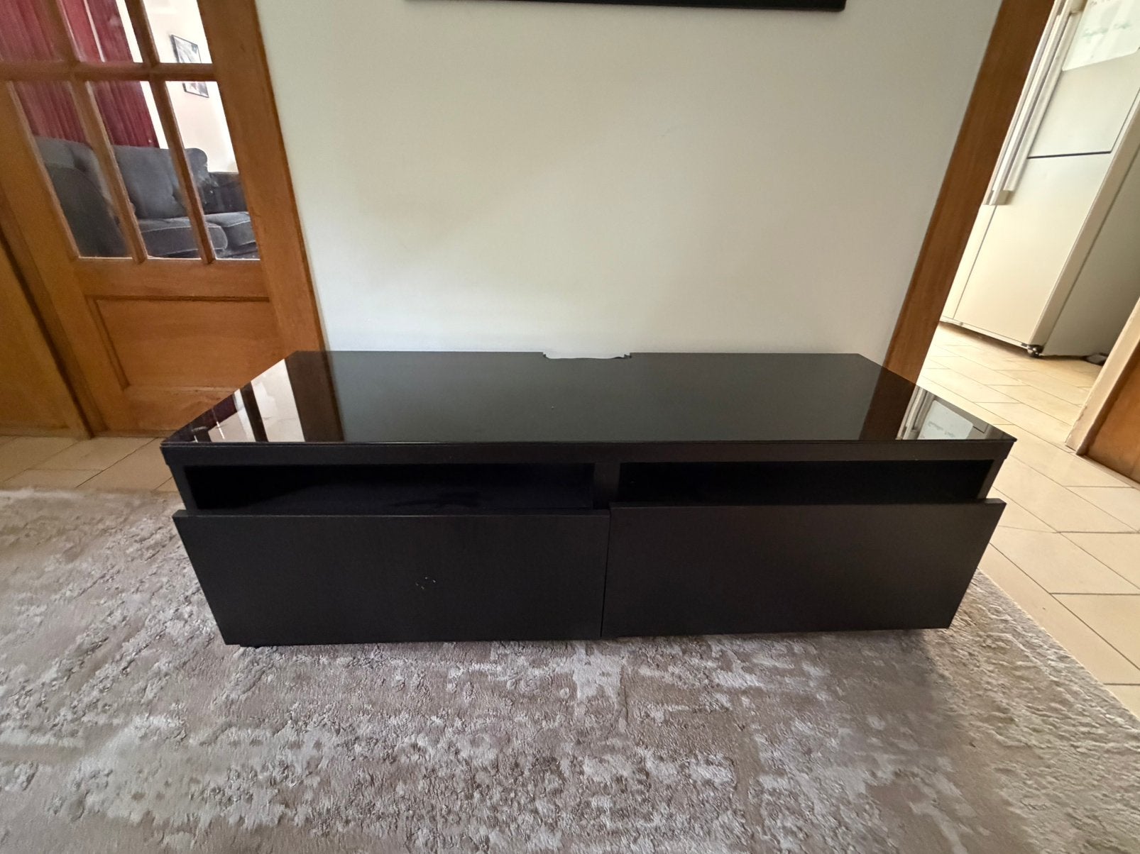 Meuble ikea avec vitre, Maison & Meubles, 200 cm ou plus, Comme neuf, Enlèvement, 50 à 75 cm