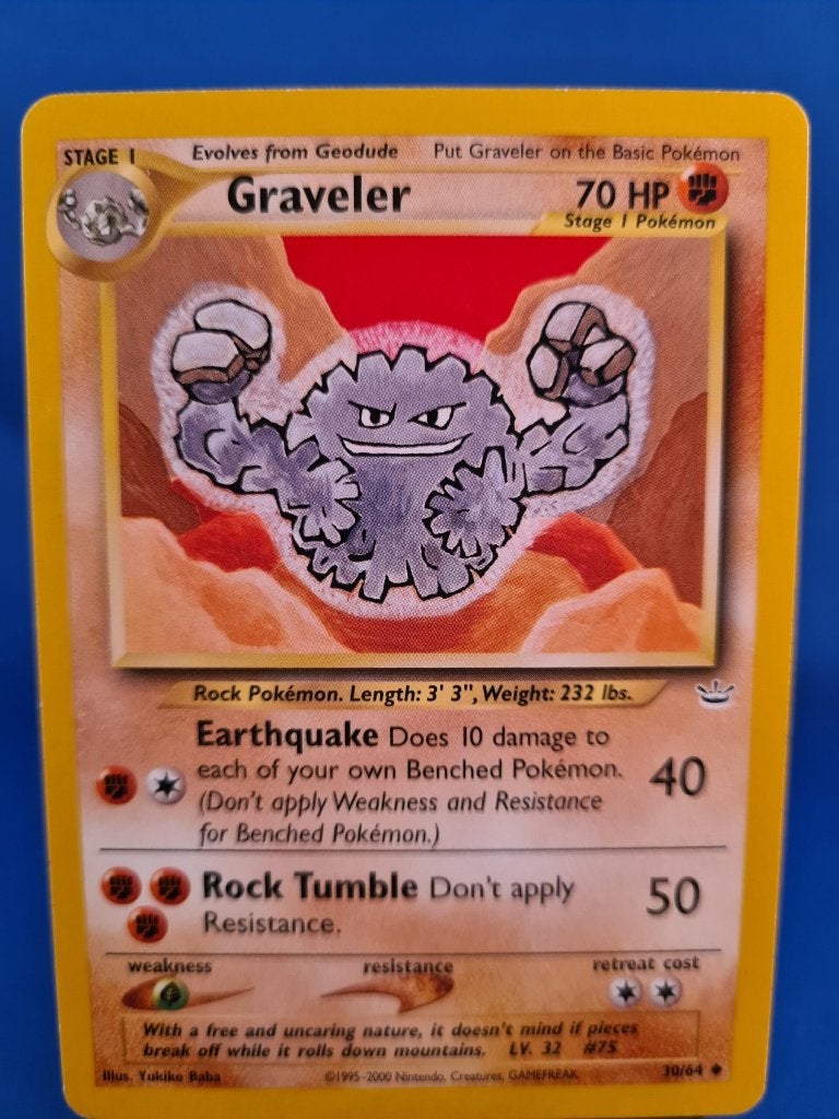 Graveler 30/64 - Neo Revelation, Hobby en Vrije tijd, Verzamelkaartspellen | Pokémon, Verzenden, Gebruikt
