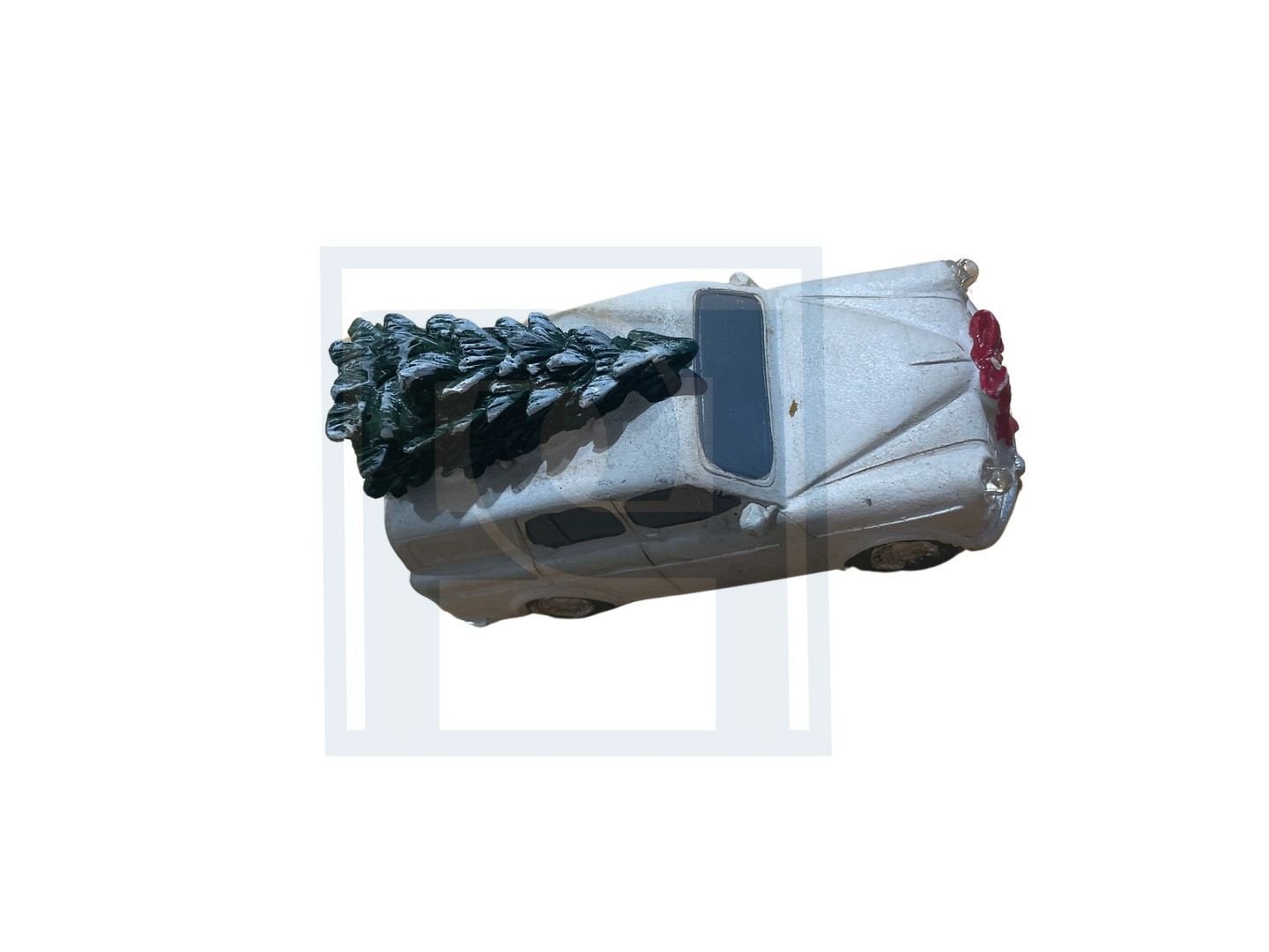 Volvo Amazon combi 220 - kerstmodel - beeldje - wit -met led, Ophalen of Verzenden, Nieuw