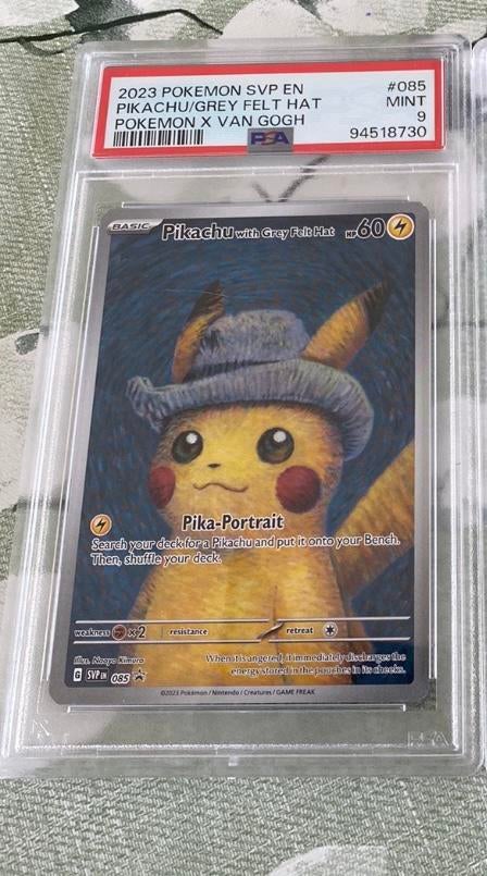 Pikachu van gogh psa 9, Hobby en Vrije tijd, Verzamelkaartspellen | Pokémon, Ophalen, Zo goed als nieuw