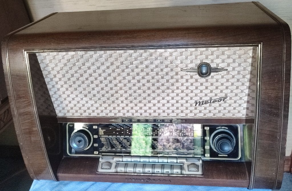 Oude vintage Loewe-Opt Meteor-radio, Antiek en Kunst, Ophalen