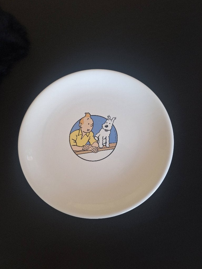 Kuifje bord, Ophalen of Verzenden, Kuifje, Zo goed als nieuw, Gebruiksvoorwerp