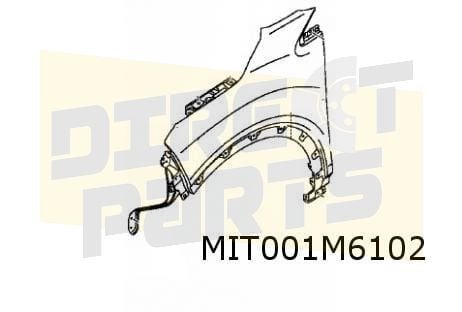 Mitsubishi Eclipse Cross (2/21-) voorscherm Rechts Origineel, Neuf, -, -, Mitsubishi