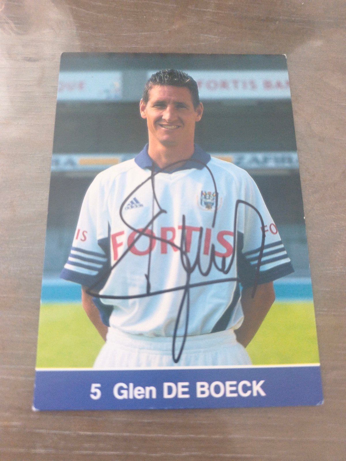 carte dédicacée RSC Anderlecht Glen De Boeck, Collections, Enlèvement ou Envoi
