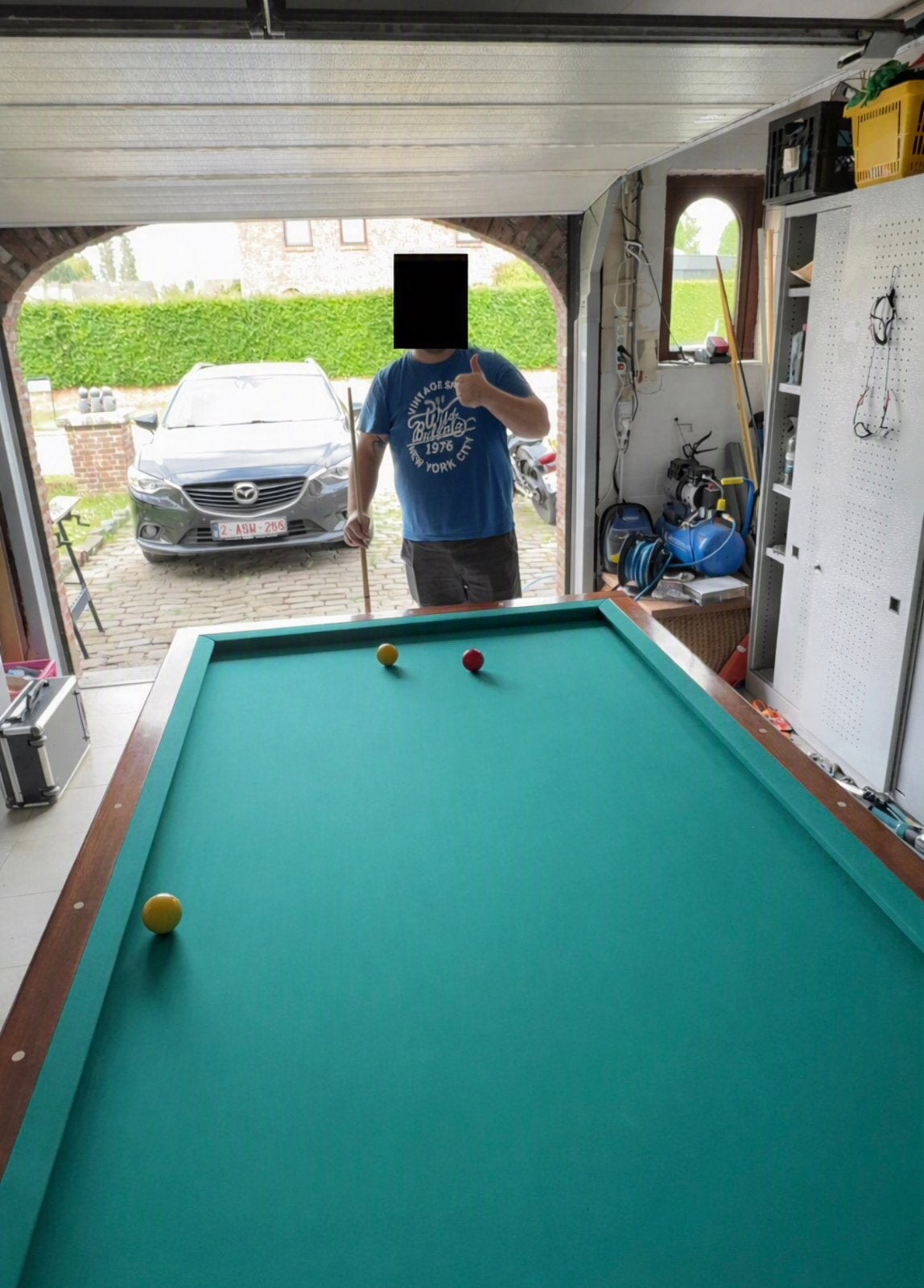 Billard Verhoeven - 3 bandes chauffées, Sports & Fitness, Enlèvement, Utilisé, Table de billard