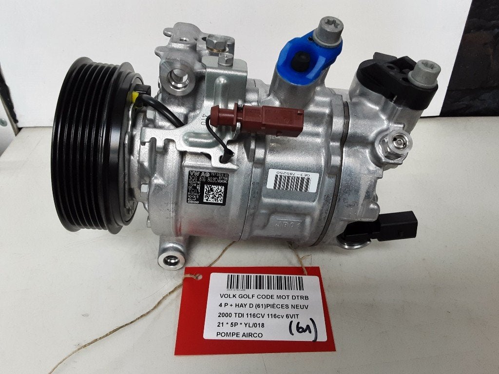 COMPRESSEUR CLIMATISATION Golf VIII (CD1) (3Q0816803D), Volkswagen, Volkswagen AG, Utilisé, Kundenbetreuung@volkswagen.de