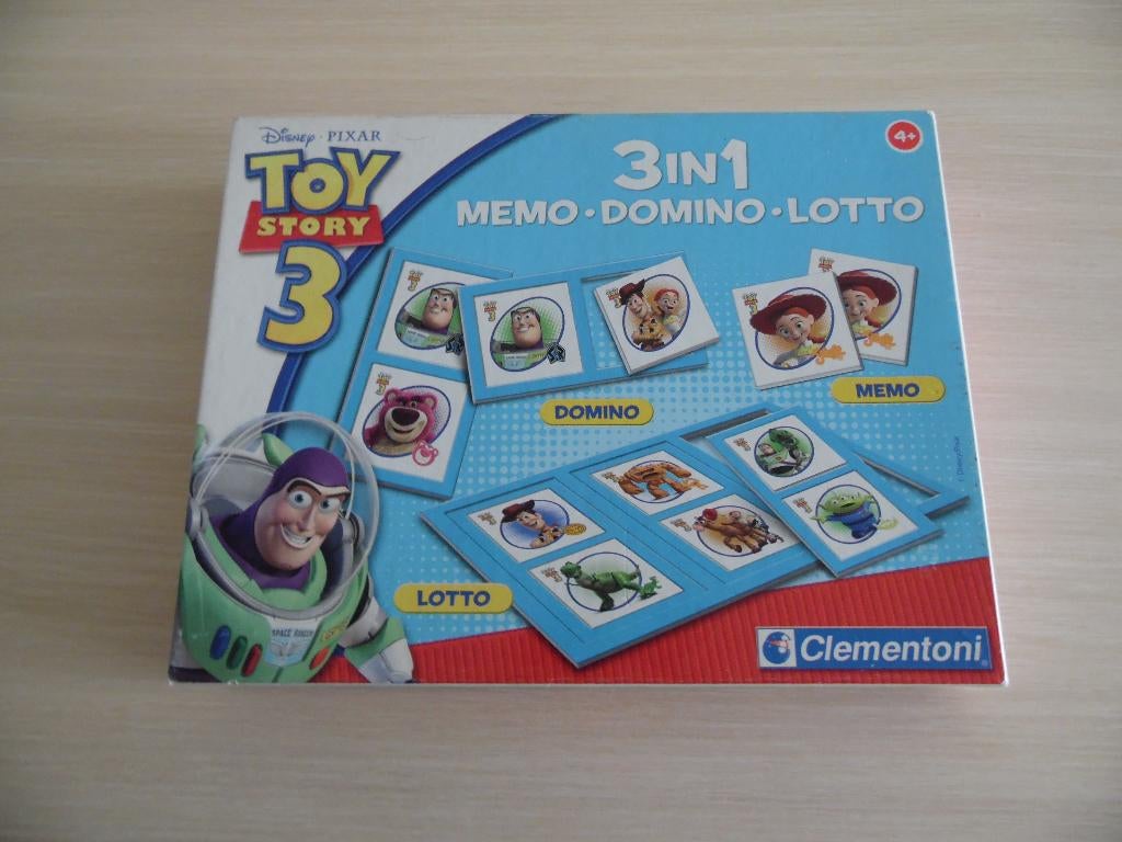 MEMO DOMINO LOTTO 3 EN 1 TOY STORY 3      CLEMENTONI, Enlèvement ou Envoi