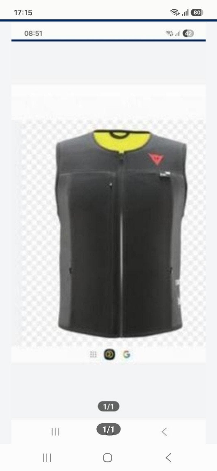 Dainese gillet Smart air