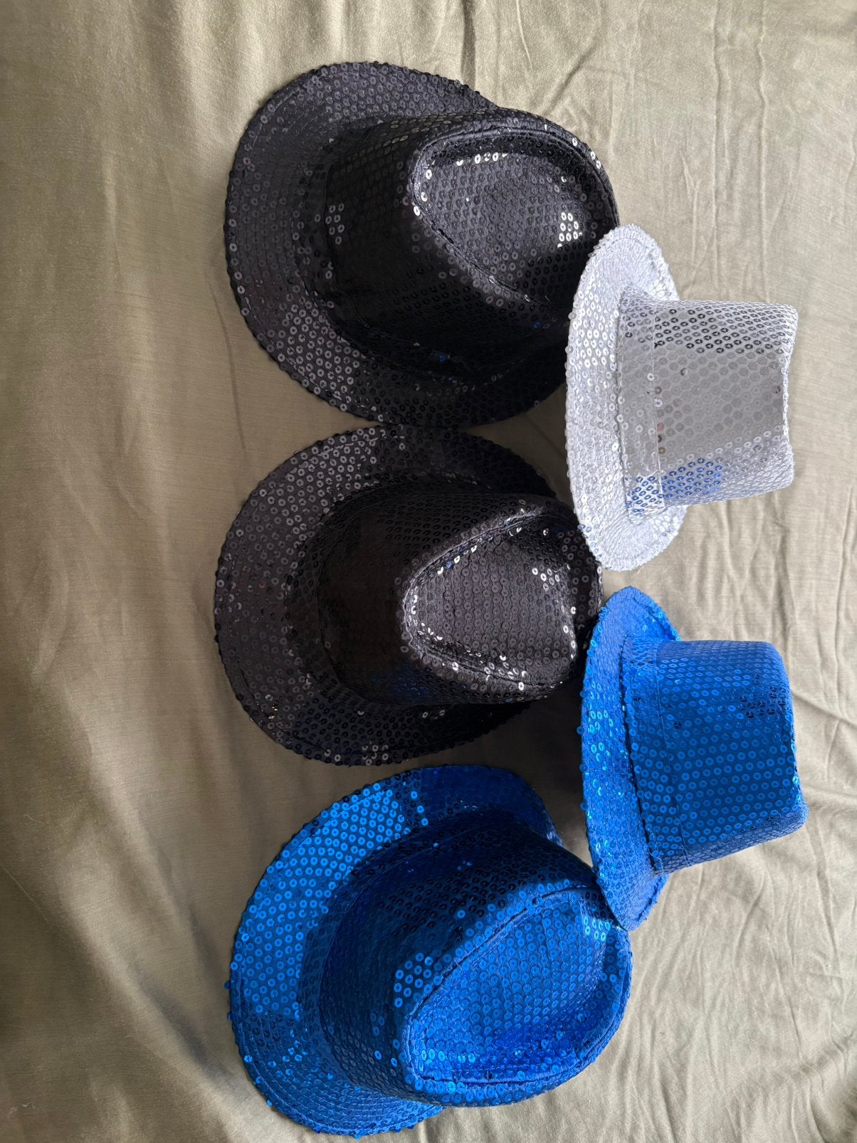 5 glitter hoeden, Hobby en Vrije tijd, Feestartikelen, Ophalen, Nieuw, Feestartikel