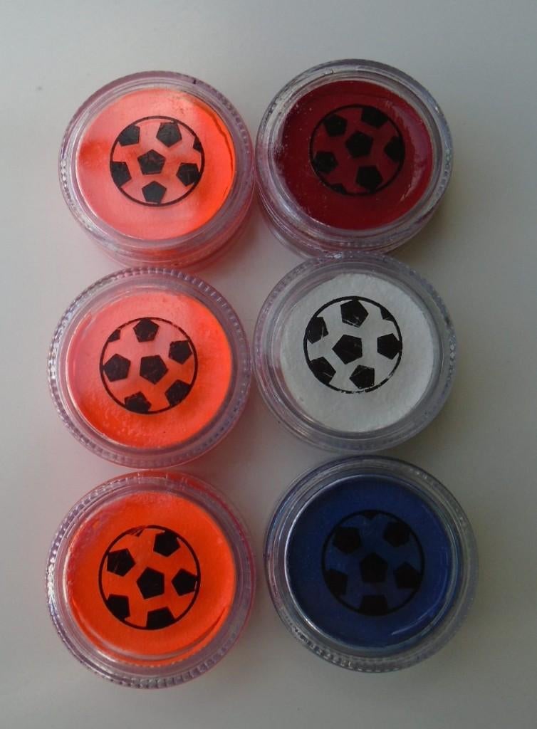 SCHMINK HUP HOLLAND KLEUREN 12 x 6 POTJES NIEUW, Hobby & Loisirs créatifs, Articles de fête, Neuf, Maquillage, Enlèvement ou Envoi