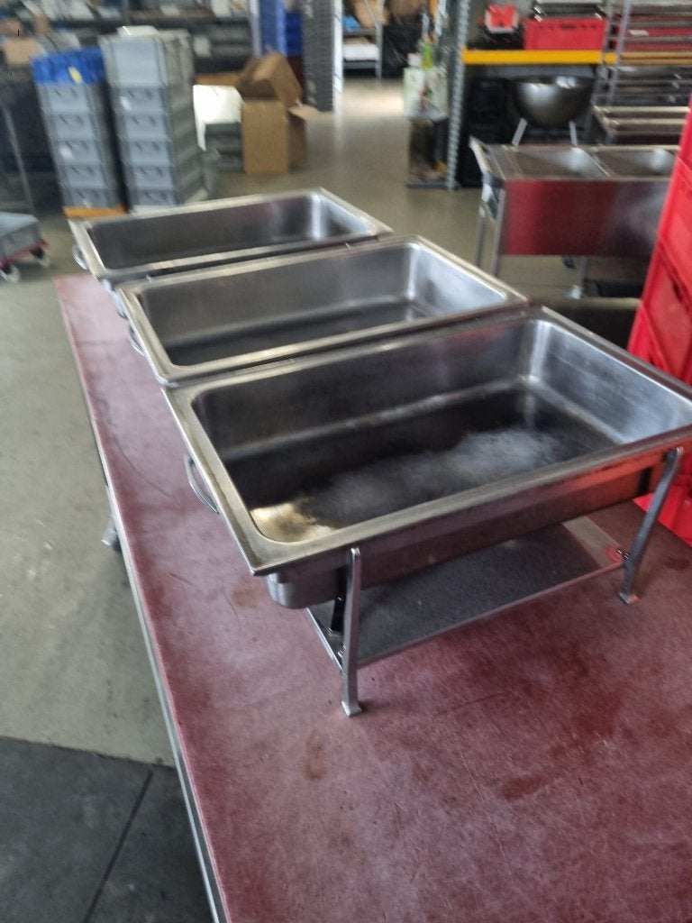 3 Bain-Maries op Brandpasta – voor Buffet & Events!, Ophalen, Overige materialen, Gebruikt, Overige typen