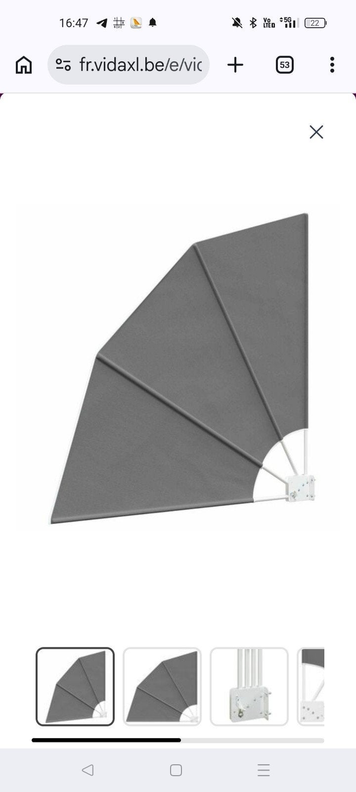 Écran balcon ou terrasse 140 cm pliable, Jardin & Terrasse, Voiles d'ombrage, Enlèvement ou Envoi