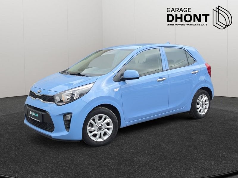KIA Picanto 1.0 Benzine - Manueel - 66PK, Auto's, Voorwielaandrijving, Stof, Gebruikt, Blauw
