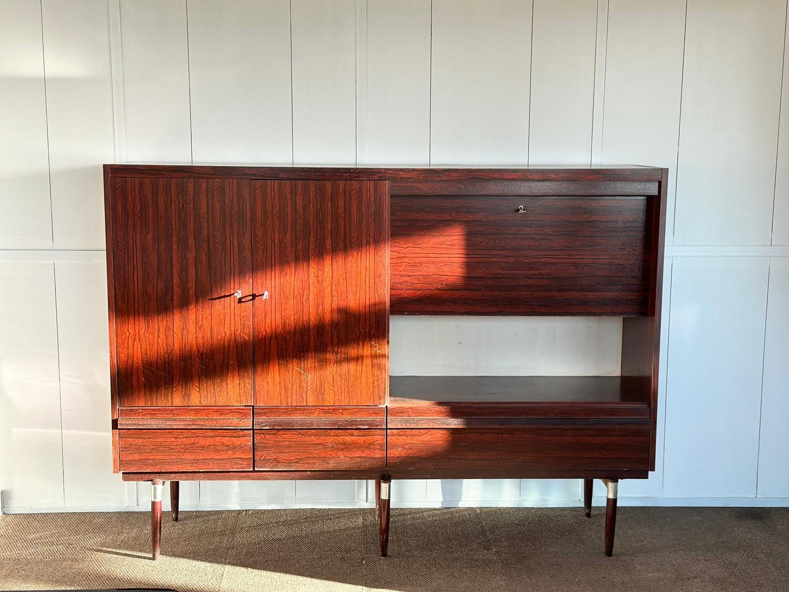 Scandinavische highboard, 1980’s, Ophalen, Zo goed als nieuw