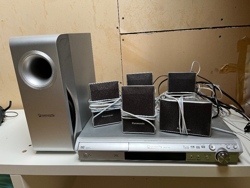 panasonic dvd home theater sa ht340, Audio, Tv en Foto, Home Cinema-sets, Ophalen, Gebruikt, Panasonic, Dvd-speler