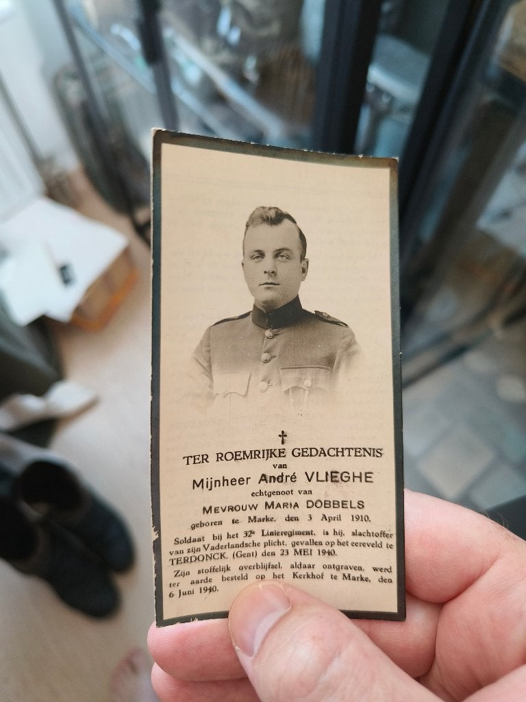 Carte abbl soldat mort 1940 abbl, Collections, Objets militaires | Seconde Guerre mondiale, Enlèvement ou Envoi, Armée de terre