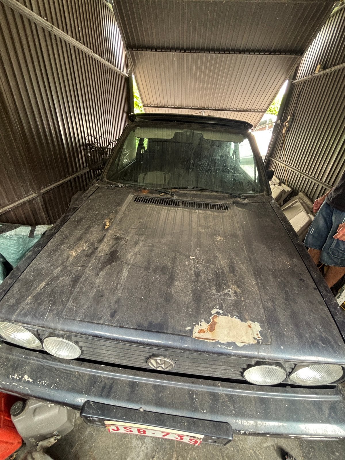 Volkswagen Golf 1 Cabriolet 1.8 EX – 1989 – Rijdend project!, Auto's, Cabriolet, Volkswagen, Particulier, Te koop