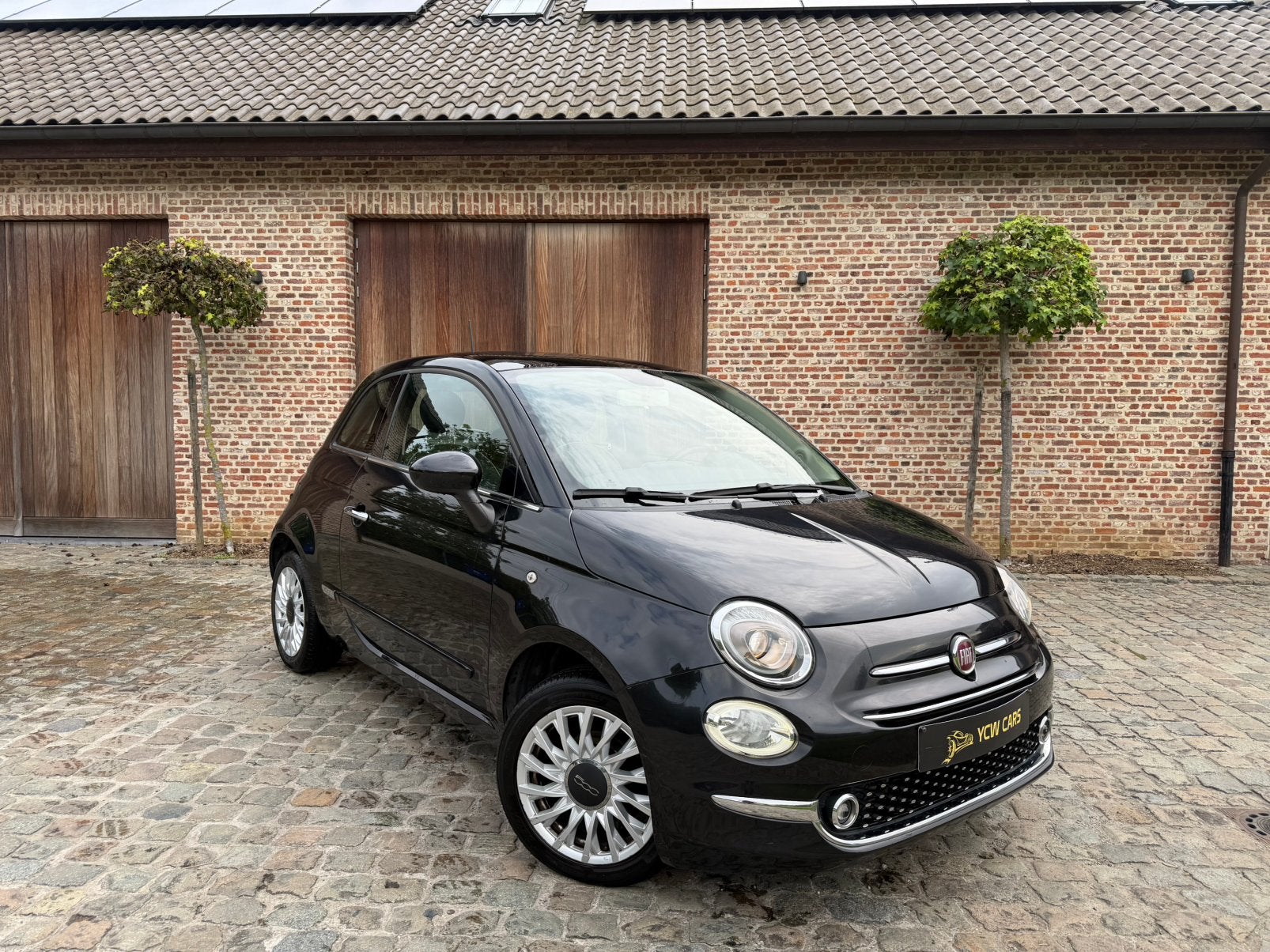 Fiat 500 * facelift * 1.2 benzine * airco * garantie, Auto's, Lichtmetalen velgen, 4 zetels, 4 cilinders, Zwart