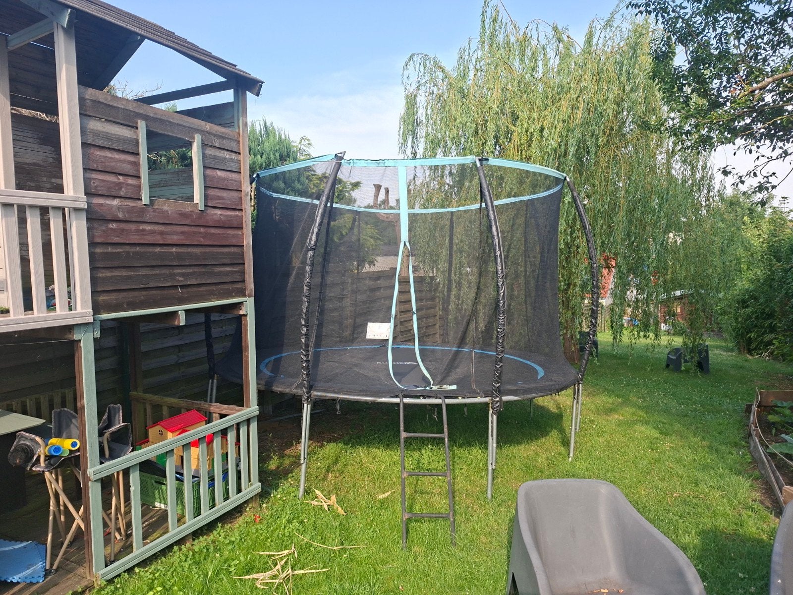 Trampoline Rusher Evolution avec filet de sécurité – Bon éta, Enfants & Bébés, Jouets | Extérieur | Trampolines