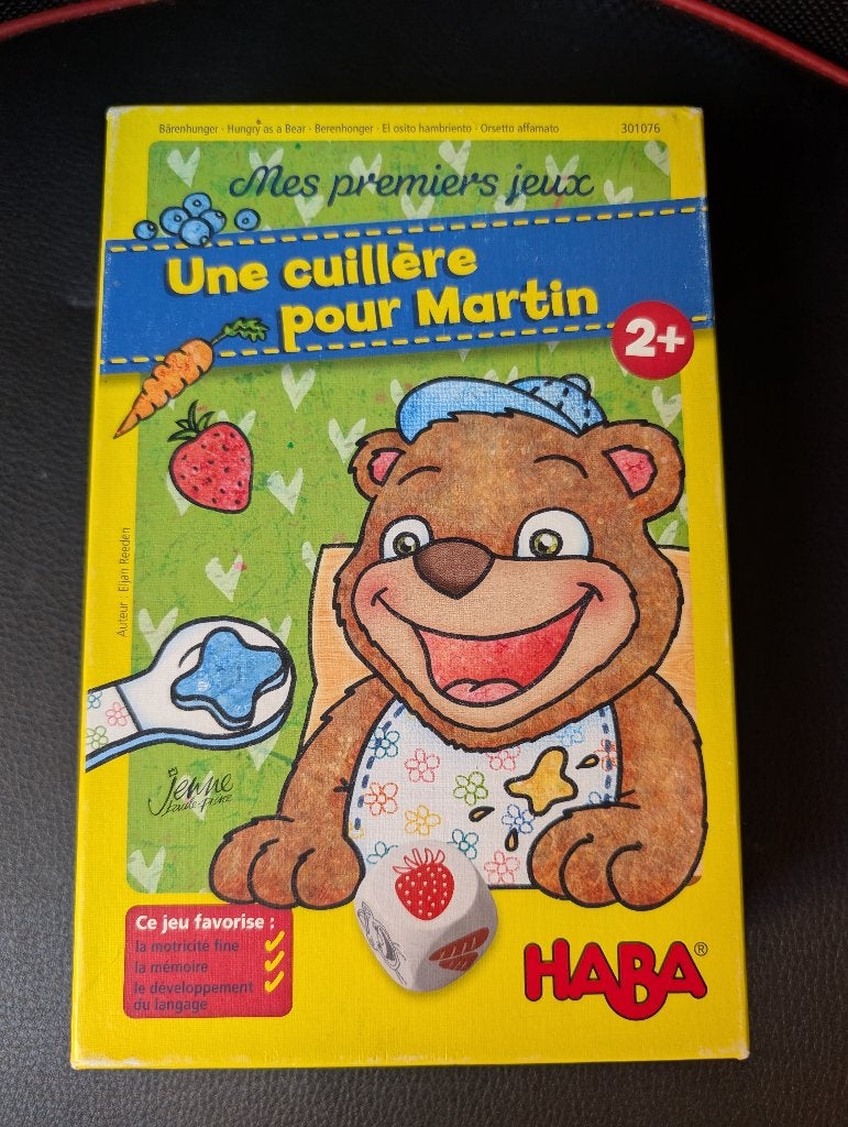 Jeu HABA "Une cuillère pour Martin", 1 ou 2 joueurs, Enlèvement, Comme neuf, Haba