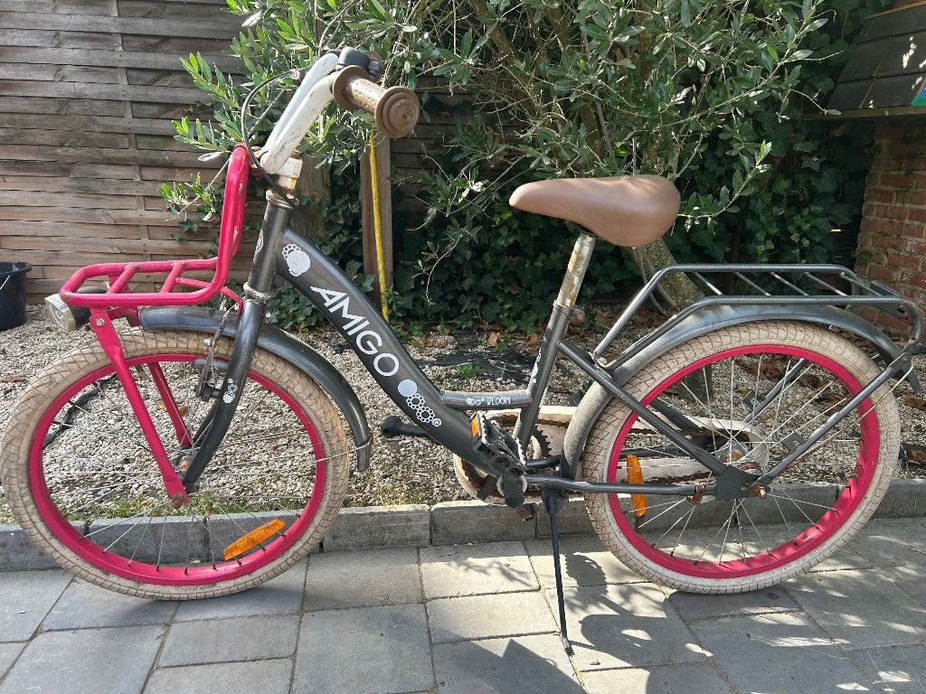 Meisjesfiets 20inch, Fietsen en Brommers, Fietsen | Meisjes, Ophalen, Terugtraprem, 20 inch, Handrem