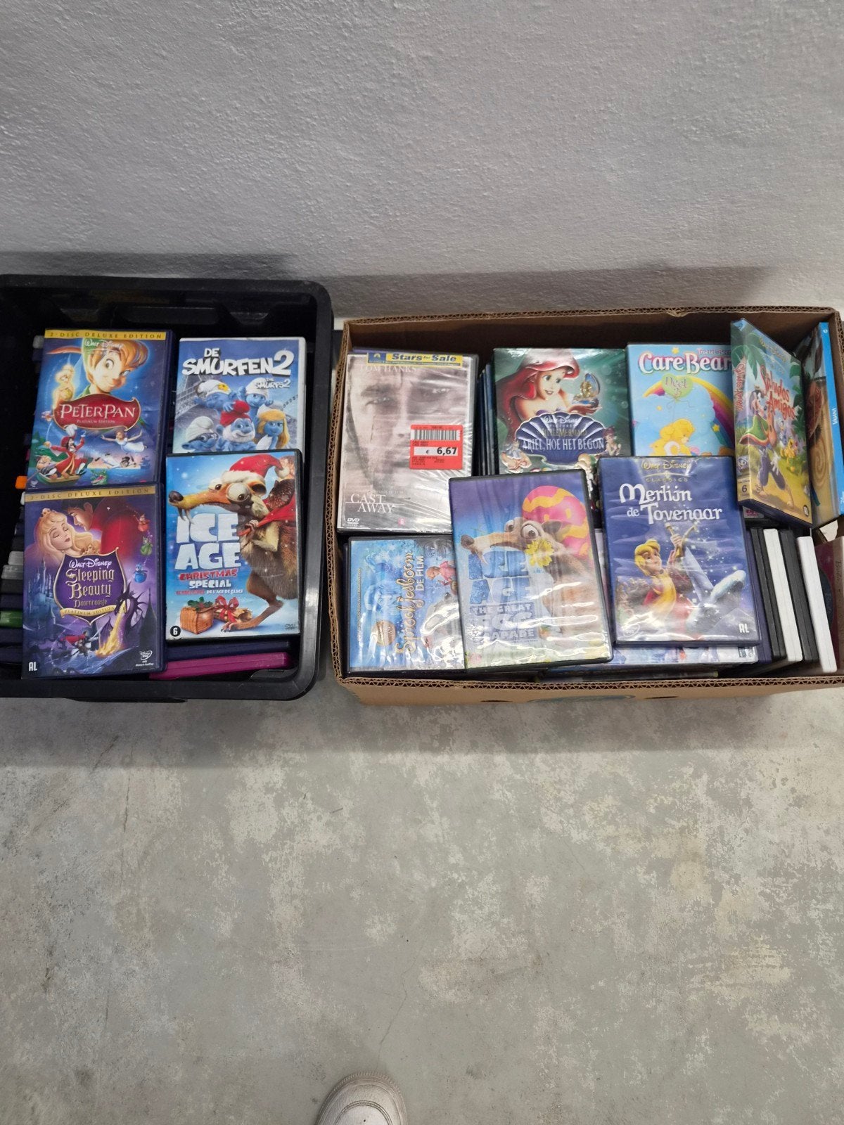 150 tal dvd's, Ophalen