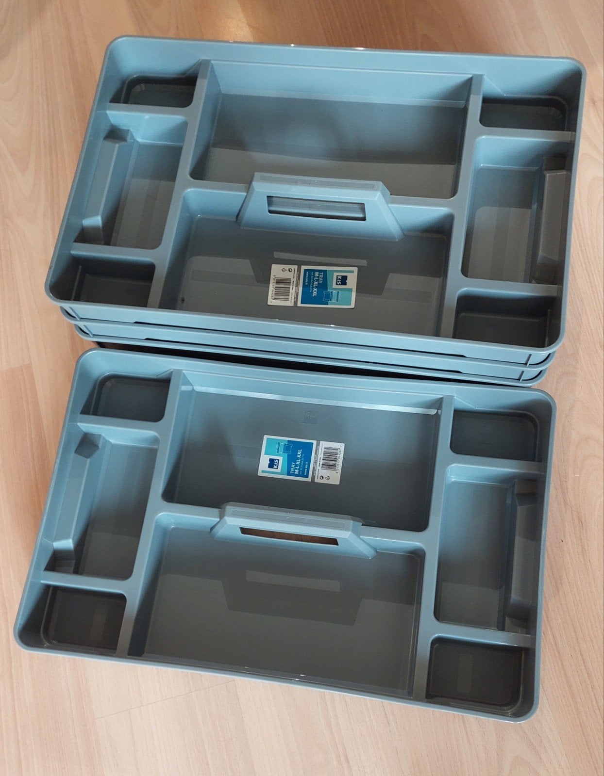 4 bacs de tri KIS 53x33cm en très bon état, Enlèvement, Comme neuf