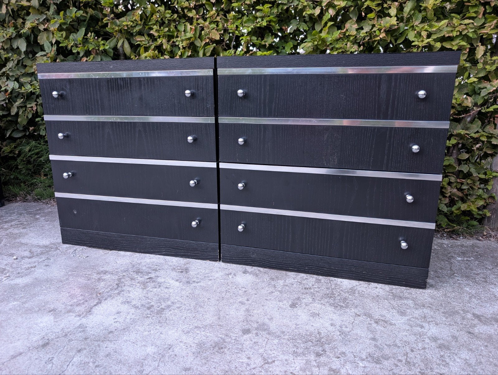 Set vintage nachtkastjes, 45 à 65 cm, Enlèvement, Utilisé, 55 à 70 cm