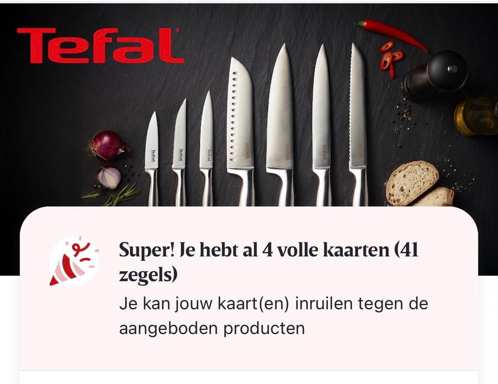 Tefal Delhaize Spaaractie - 30 Digitale Zegels, Verzenden
