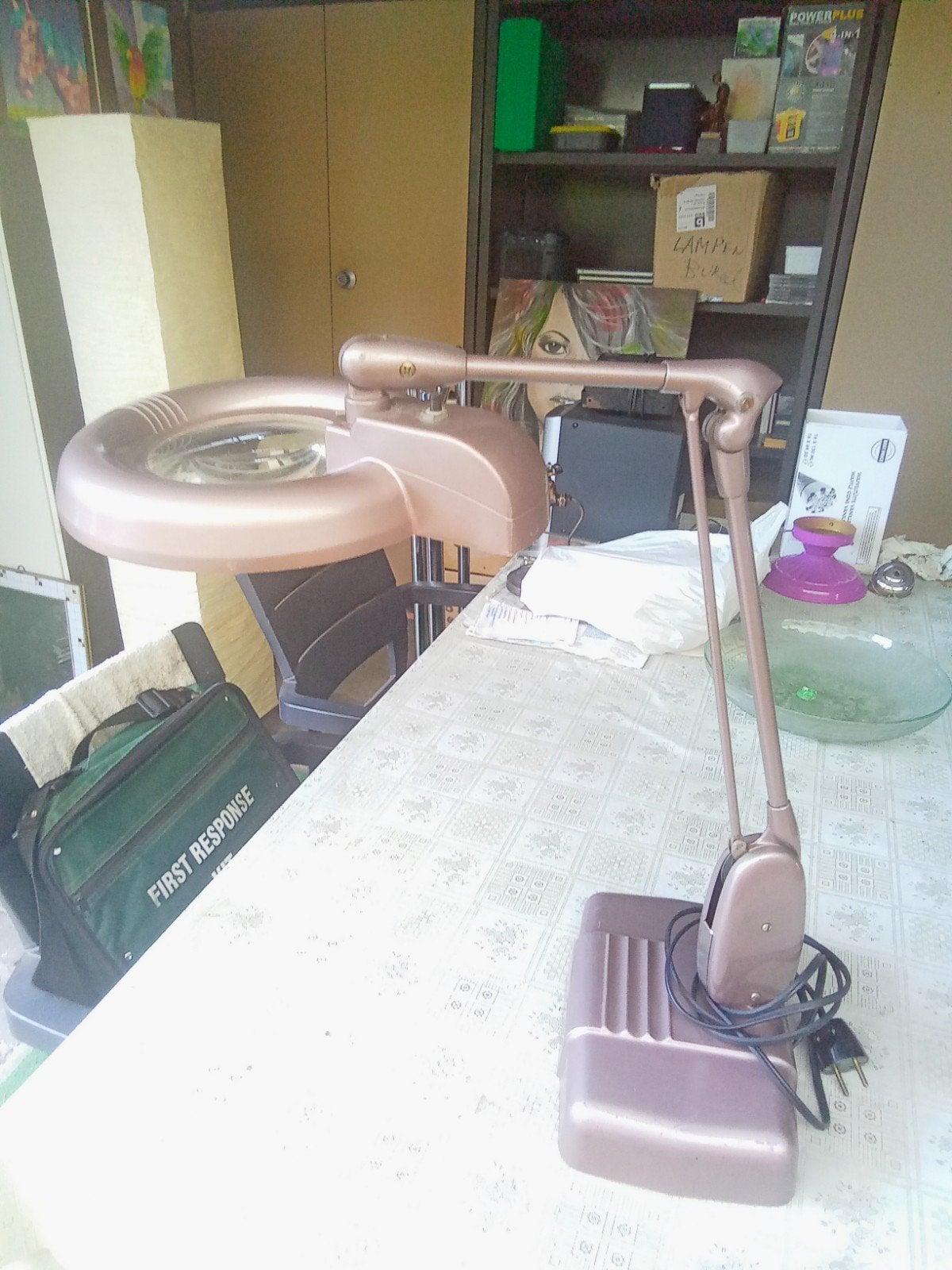 vintage industrial lamp Dazor, Hobby en Vrije tijd, Vergrootglazen, Loepen en Loeplampen, Ophalen of Verzenden