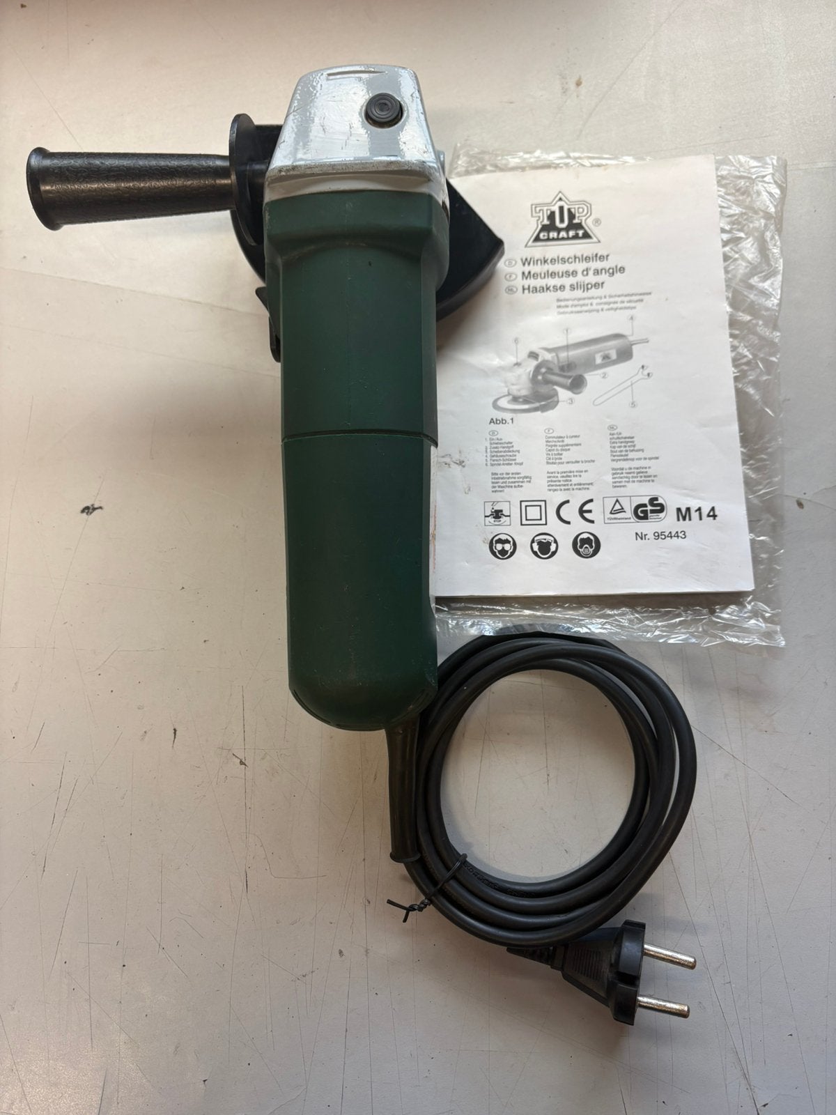 Haakse slijper Topcraft 125mm 850watt., Bricolage & Construction, Enlèvement, Comme neuf