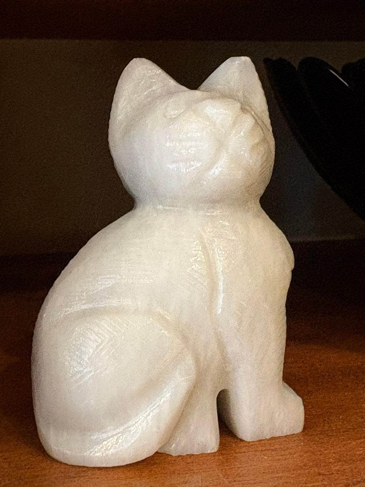 Beeldje kat uit jade steen, Antiek en Kunst, Ophalen of Verzenden