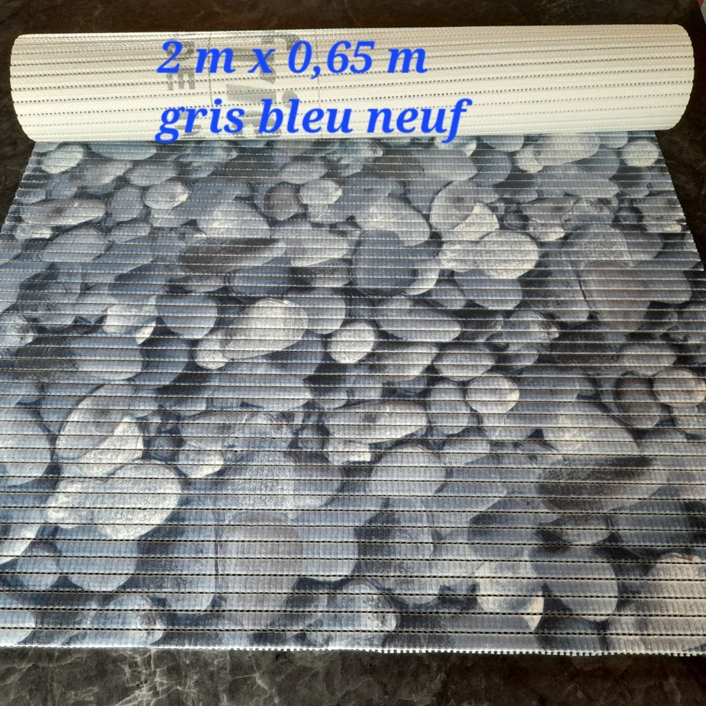 TAPIS DE DOUCHE 2 m x 0,65 m NEUF, Enlèvement, Neuf, Bleu, Tapis de bain