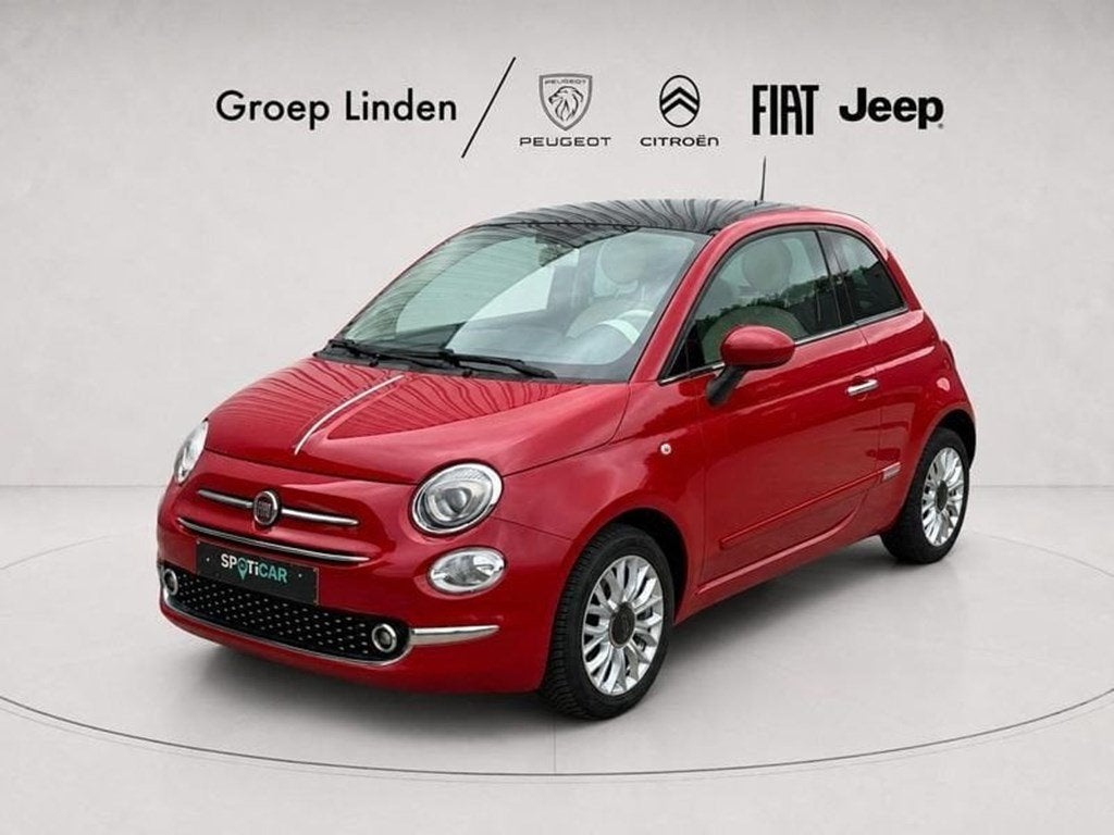 Fiat 500 *GPS*AC*PANO* 1.2 Benz Lounge, 4 zetels, Bedrijf, Handgeschakeld, Stadsauto