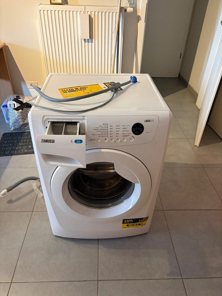 Zanussi wasmachine ZWF7171473W, 1200 à 1600 tours, 6 à 8 kg, 85 à 90 cm, Chargeur frontal