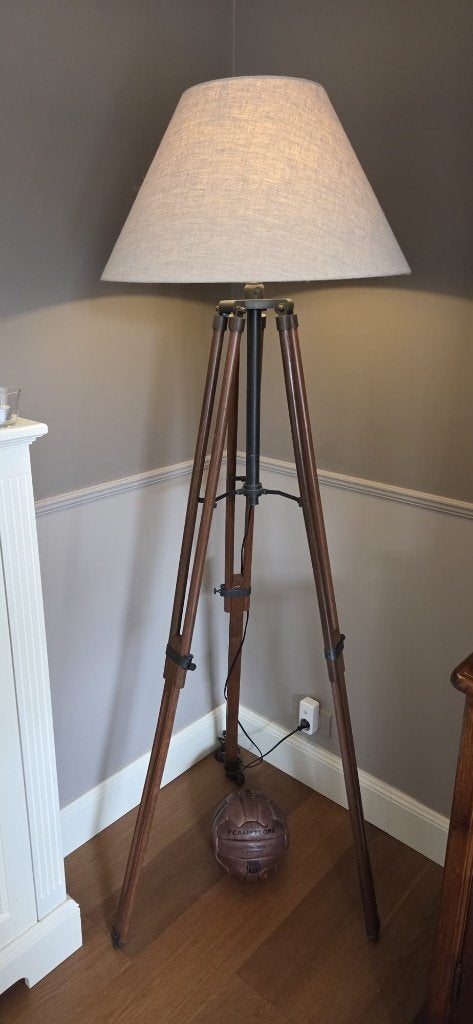 staande lamp, telescopische voet Engelse stijl, Maison & Meubles, Enlèvement, Comme neuf