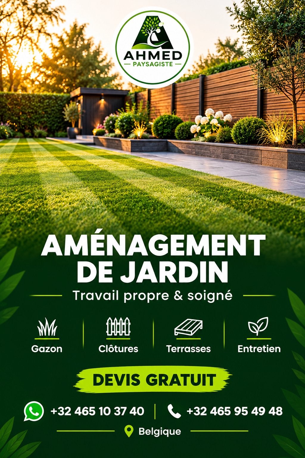 Jardinier, paysagiste, Jardin & Terrasse, Enlèvement ou Envoi