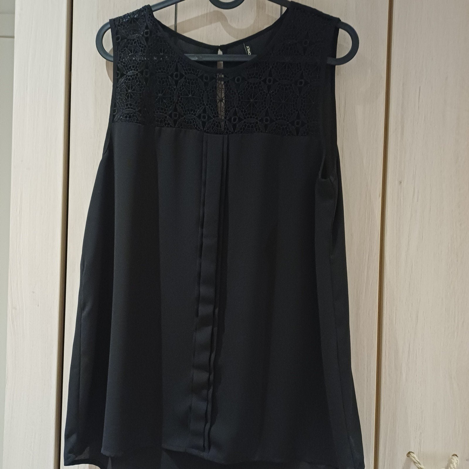 Mouwloos zwart topje, Only, Zwart, Nieuw, Zonder mouw