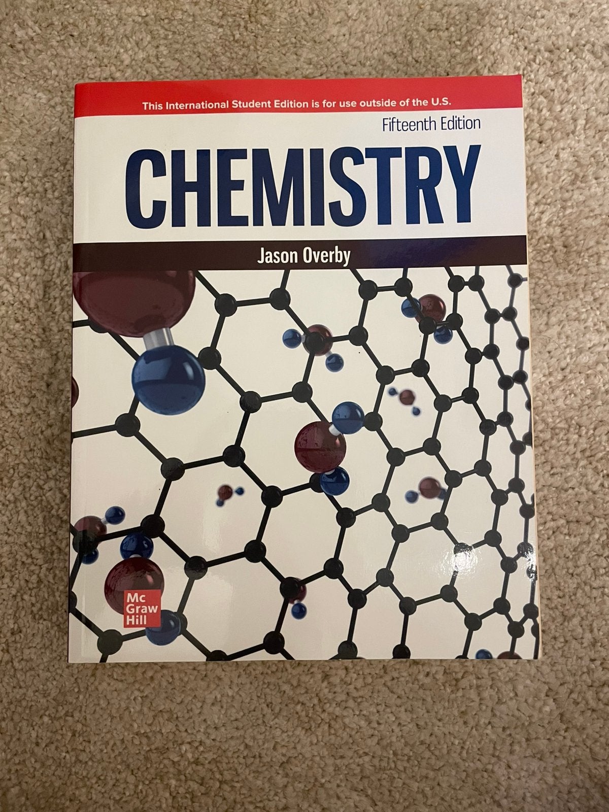 Jason Overby: Chamistry 15th edition (international edition), Boeken, Ophalen of Verzenden, Nieuw, Hoger Onderwijs