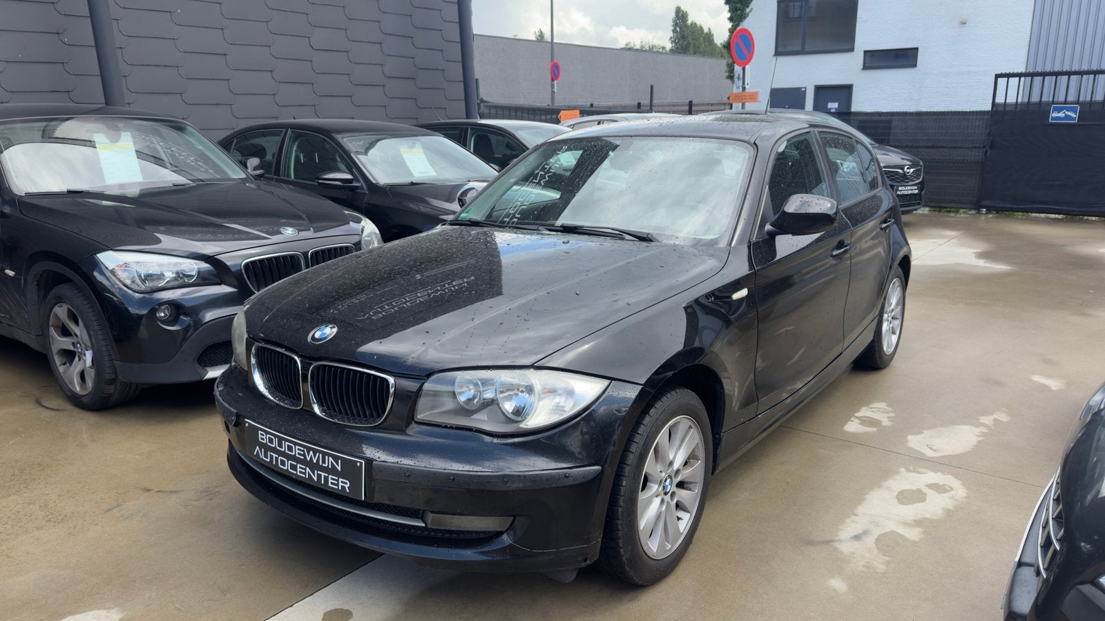 Bmw 1 Serie 116i 1.6Benzine 2007 172.xxxkm FACELIFT Garantie, Auto's, Verwarmde buitenspiegels, Zwart, Zwart, Handgeschakeld